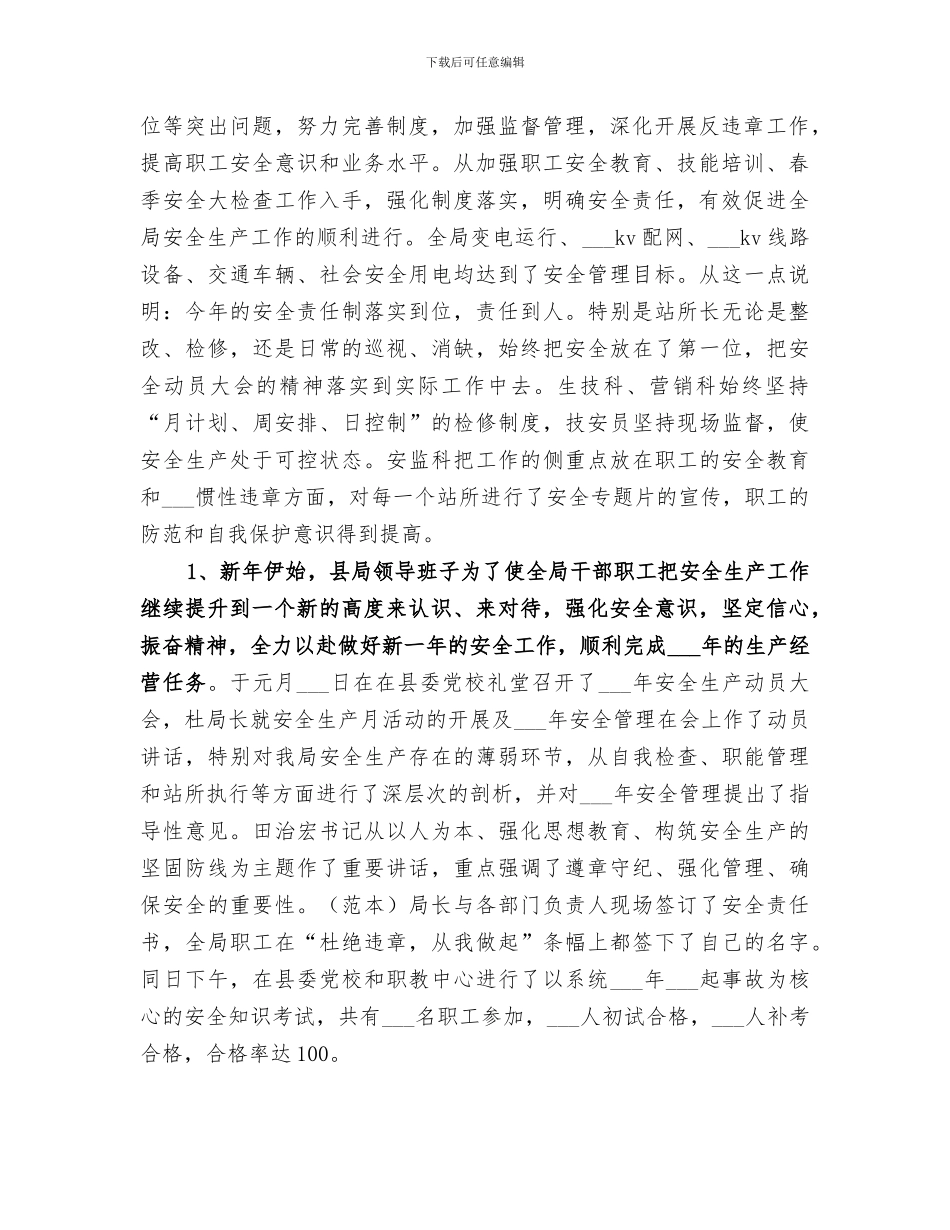 2024年城建电力局上半年工作总结_第2页