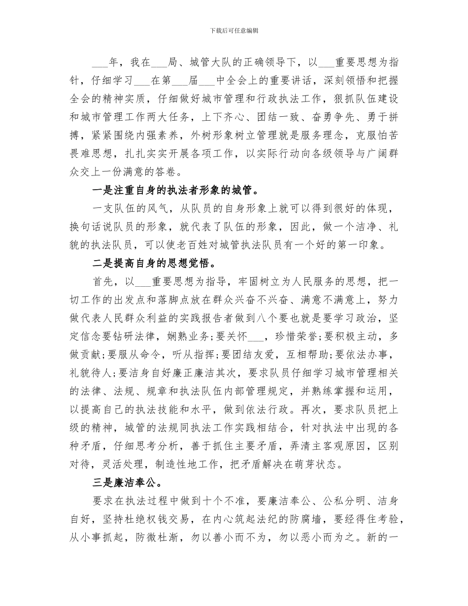 2024年城管个人年终小结_第3页