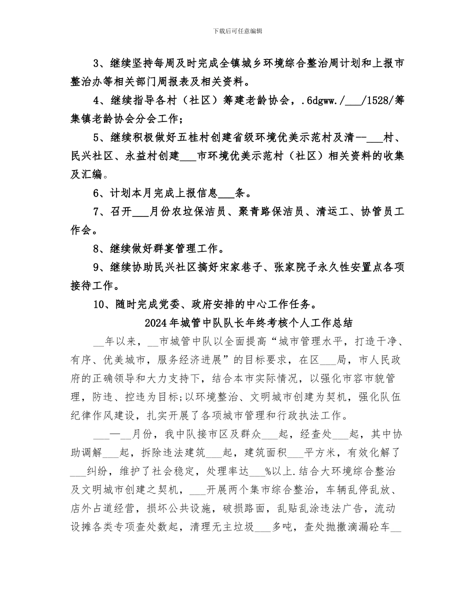 2024年城管中队月工作总结_第2页