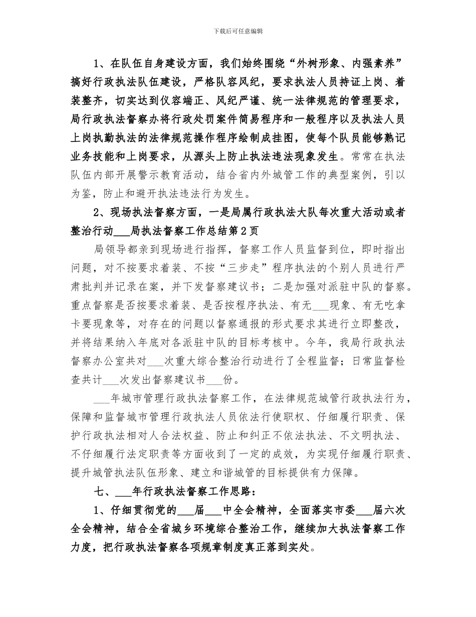 2024年城管局执法督察工作总结_第3页
