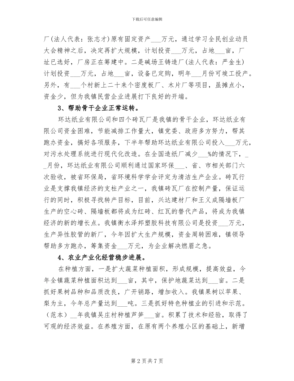 2024年城镇年终工作总结与计划_第2页