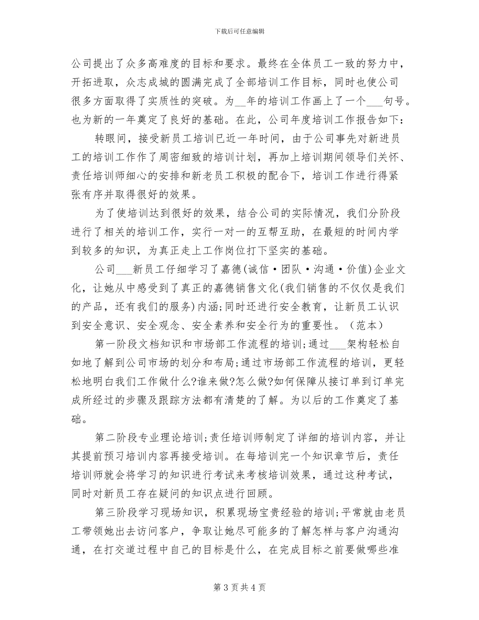 2024年培训公司年度工作总结_第3页