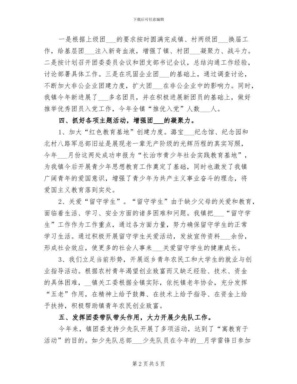 2024年基层乡镇团委年终工作总结_第2页