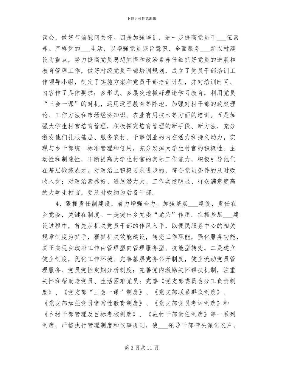 2024年基层组织建设提升年总结范本_第3页