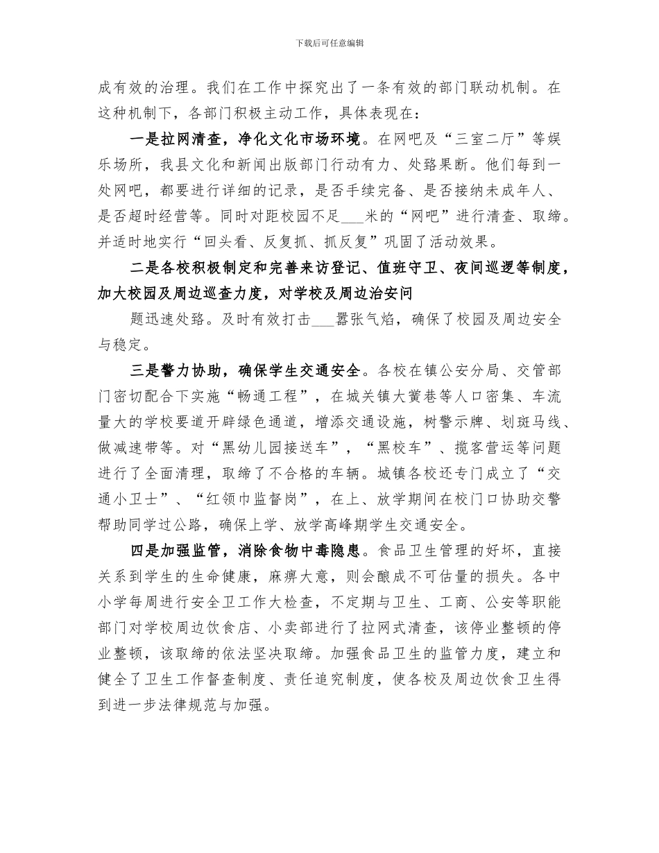 2024年夏季治安综合整治行动总结_第2页