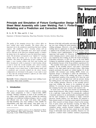 焊接工装夹具英文资料