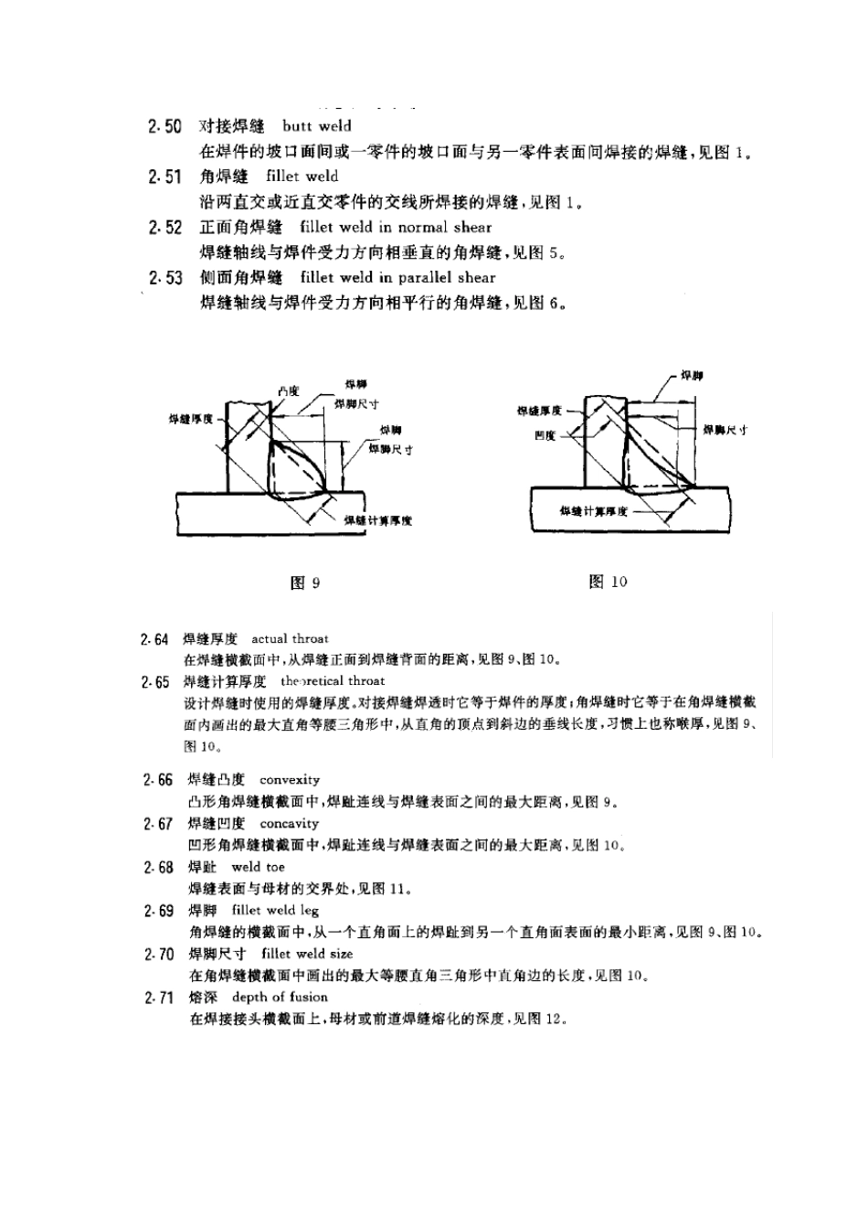 焊接术语摘录及角焊缝尺寸要求集锦_第2页