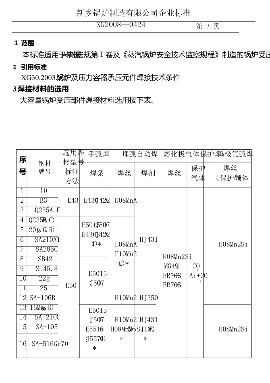 焊接材料选用标准_第3页