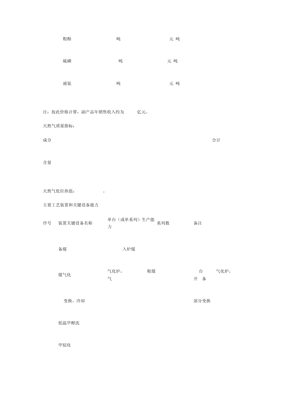 煤制天然气项目基本情况及发展现状_第3页