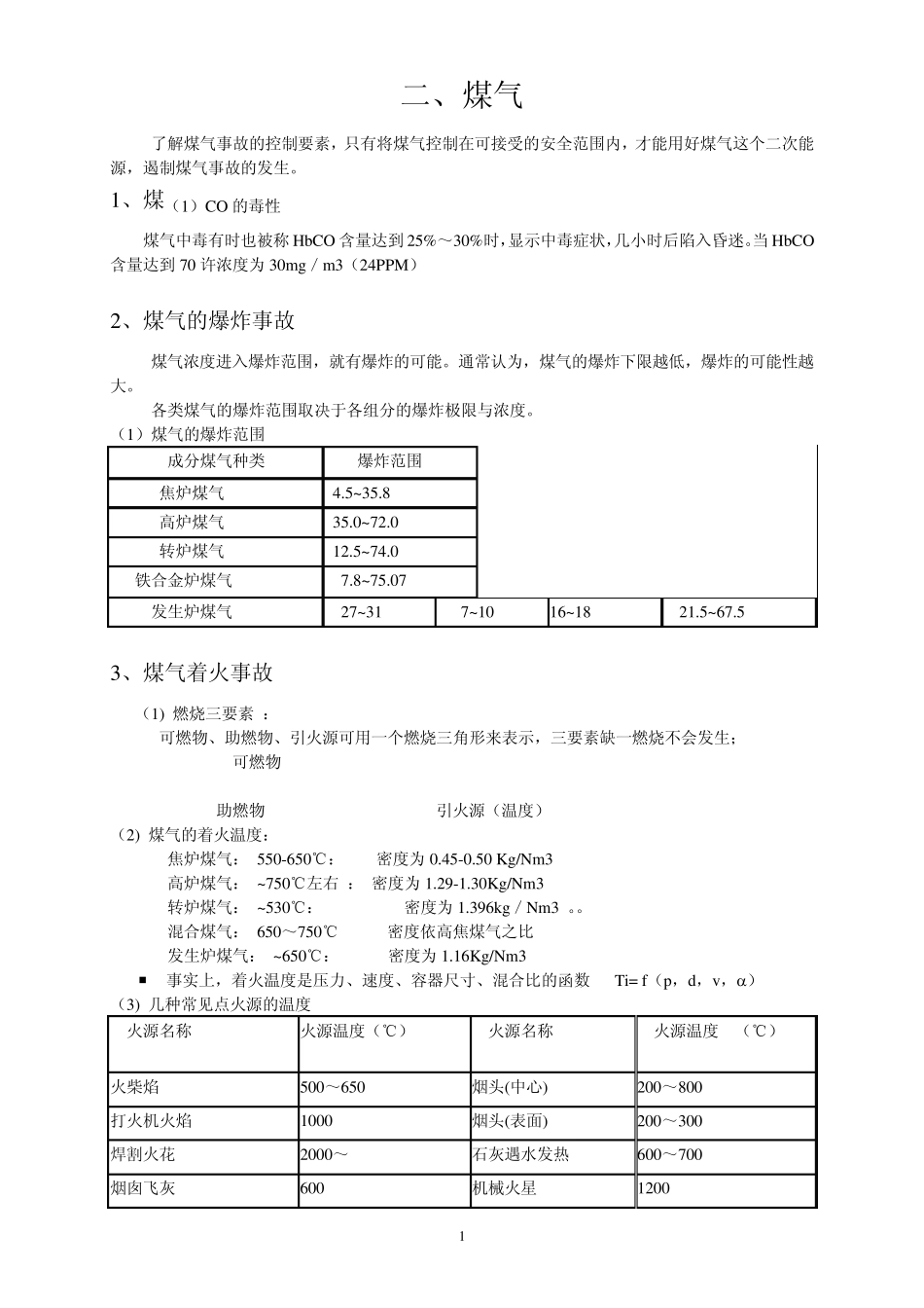 煤气防护知识_第1页