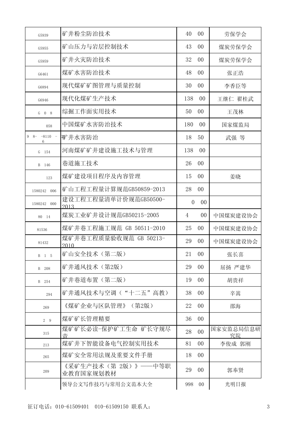 煤炭工业出版社图书目录_第3页