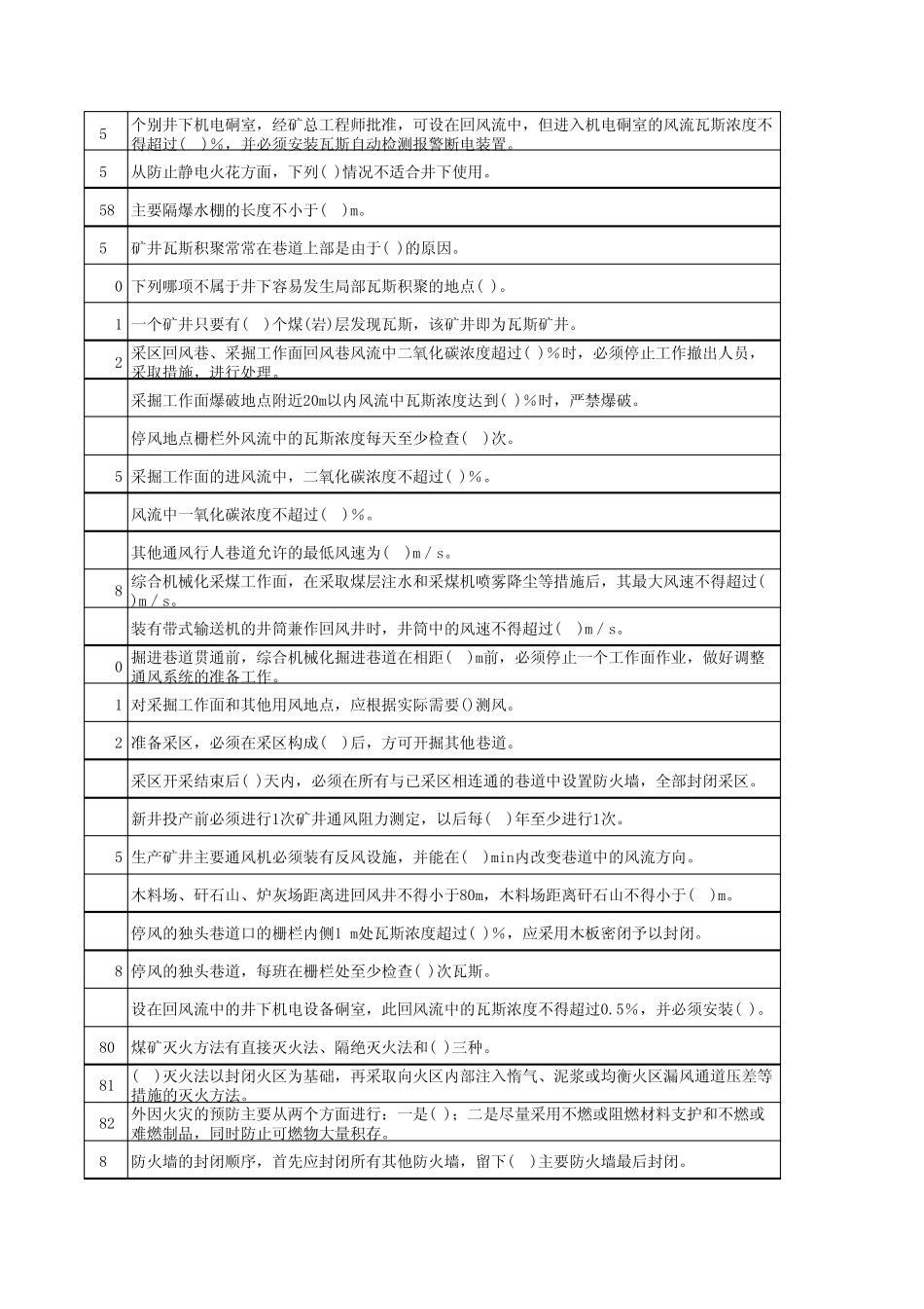 煤炭生产系统(通用安全知识公共)题库(20150402_08_52_28)_第3页