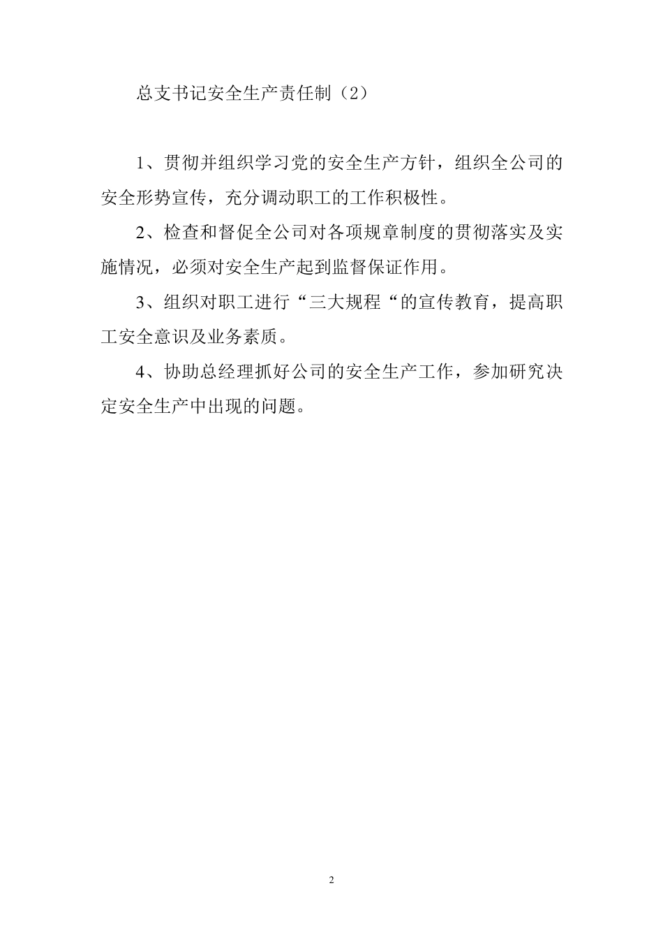 煤矿安全生产责任制度_第2页