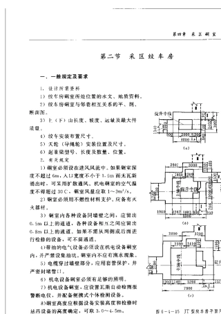 煤矿采区绞车房设计