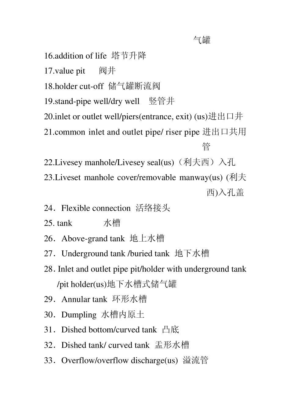 燃气专业分类词汇4_第2页