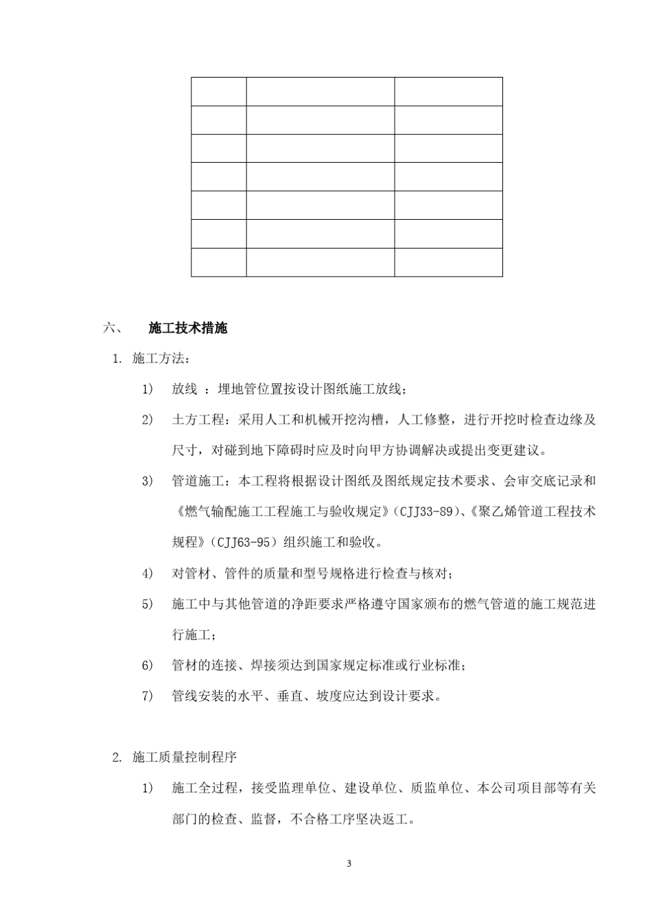 燃气管道工程施工组织设计_第3页