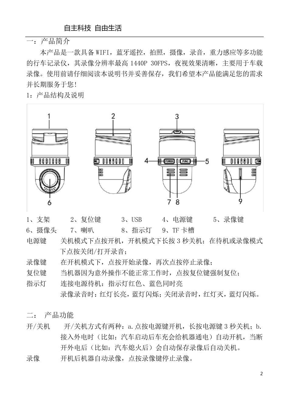爱国者行车记录仪D68使用手册副本_第2页