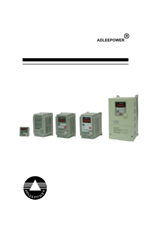 爱德利AS变频器说明书