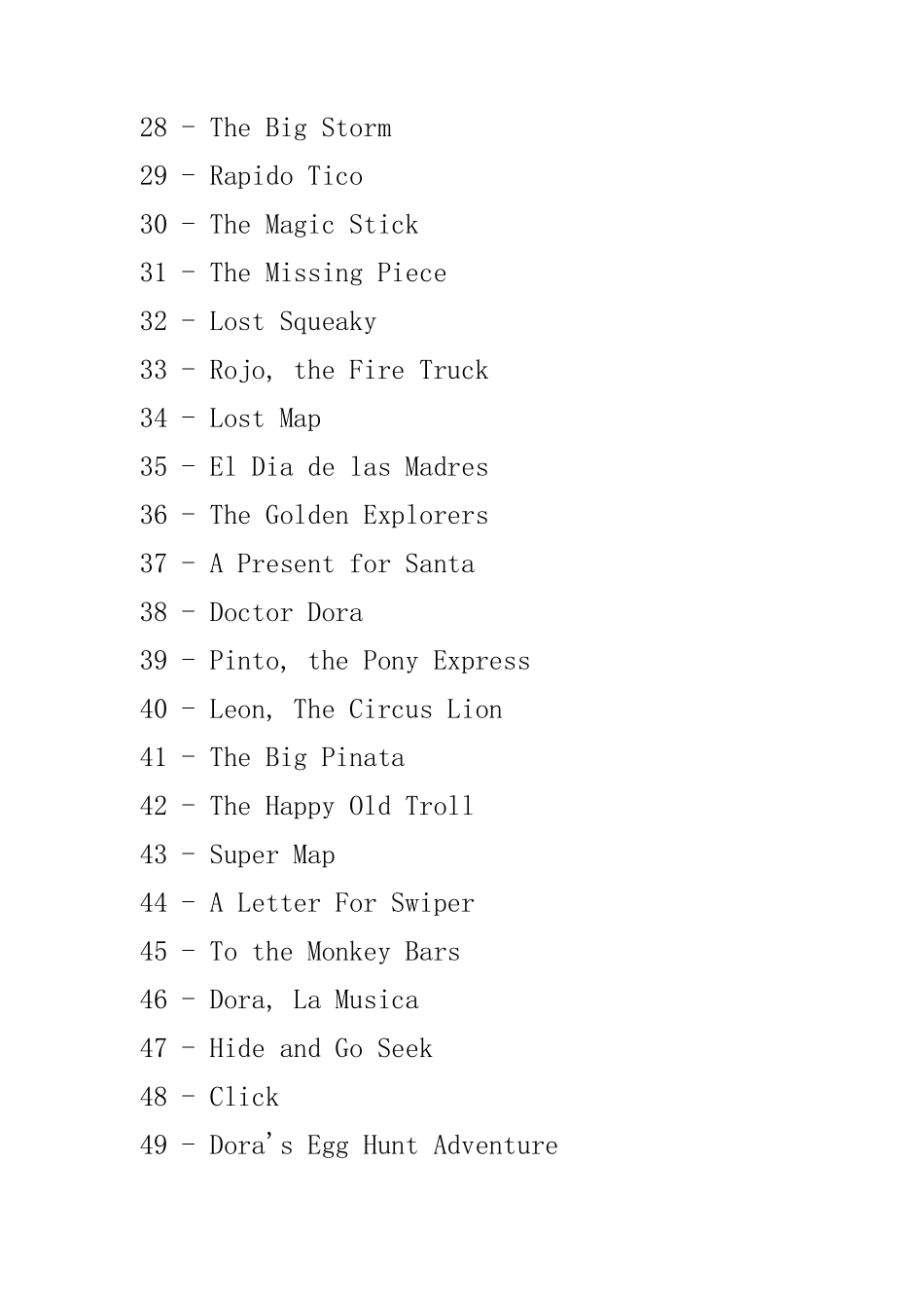 爱探险的朵拉100集(目录_第3页