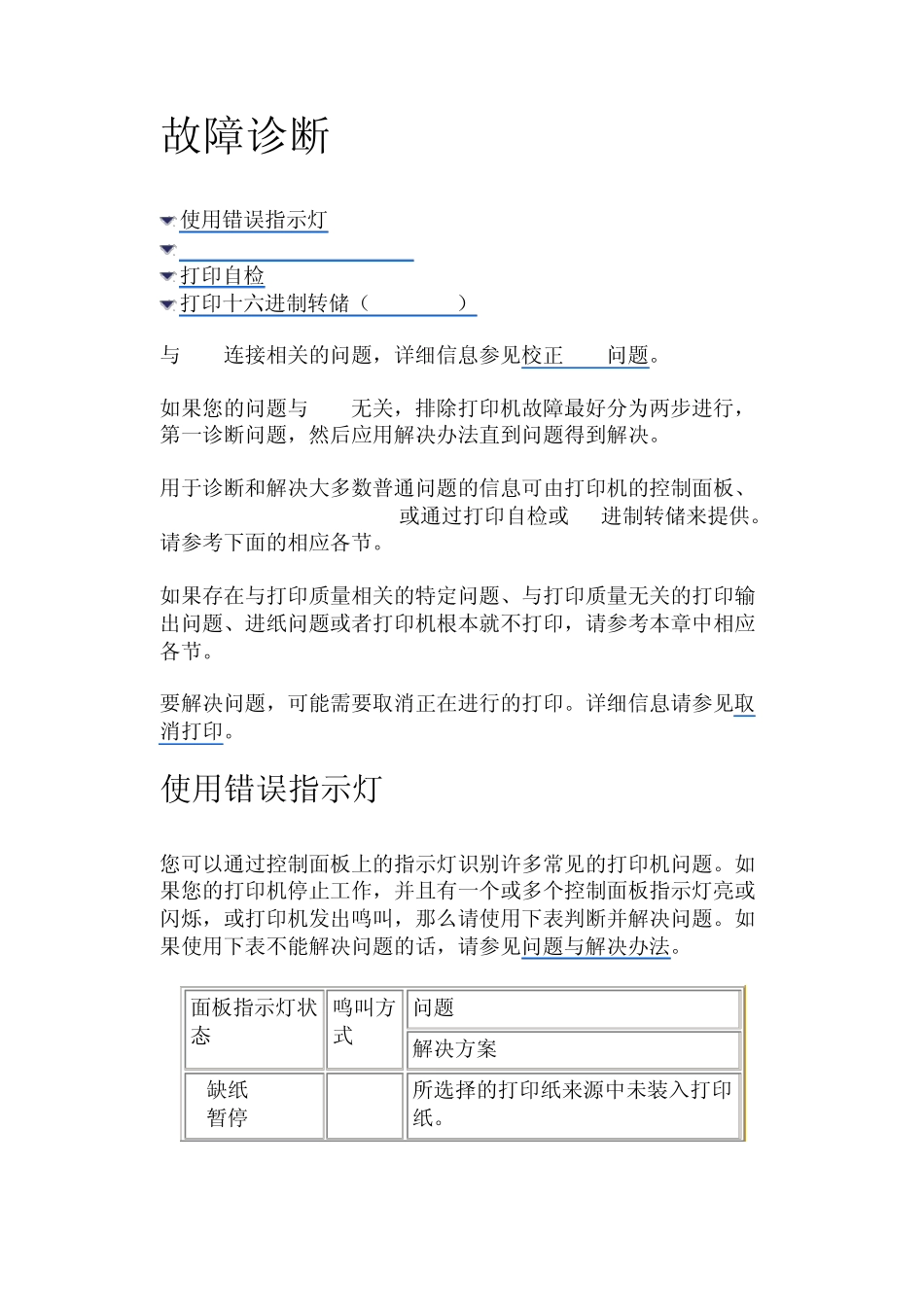 爱普生LQ1600K3H故障诊断_第1页