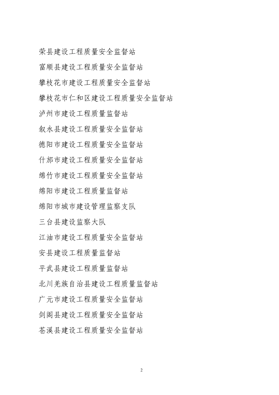 爱问地震灾后恢复重建工程质量安全监督工作中做出突出贡献的单位和个人_第2页