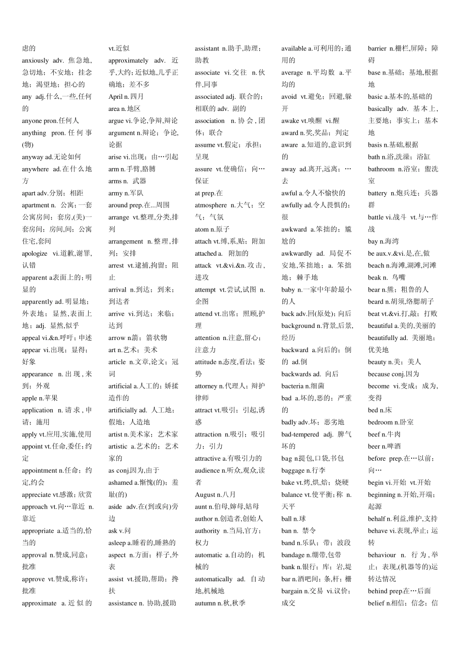 牛津3000词汇表_第2页