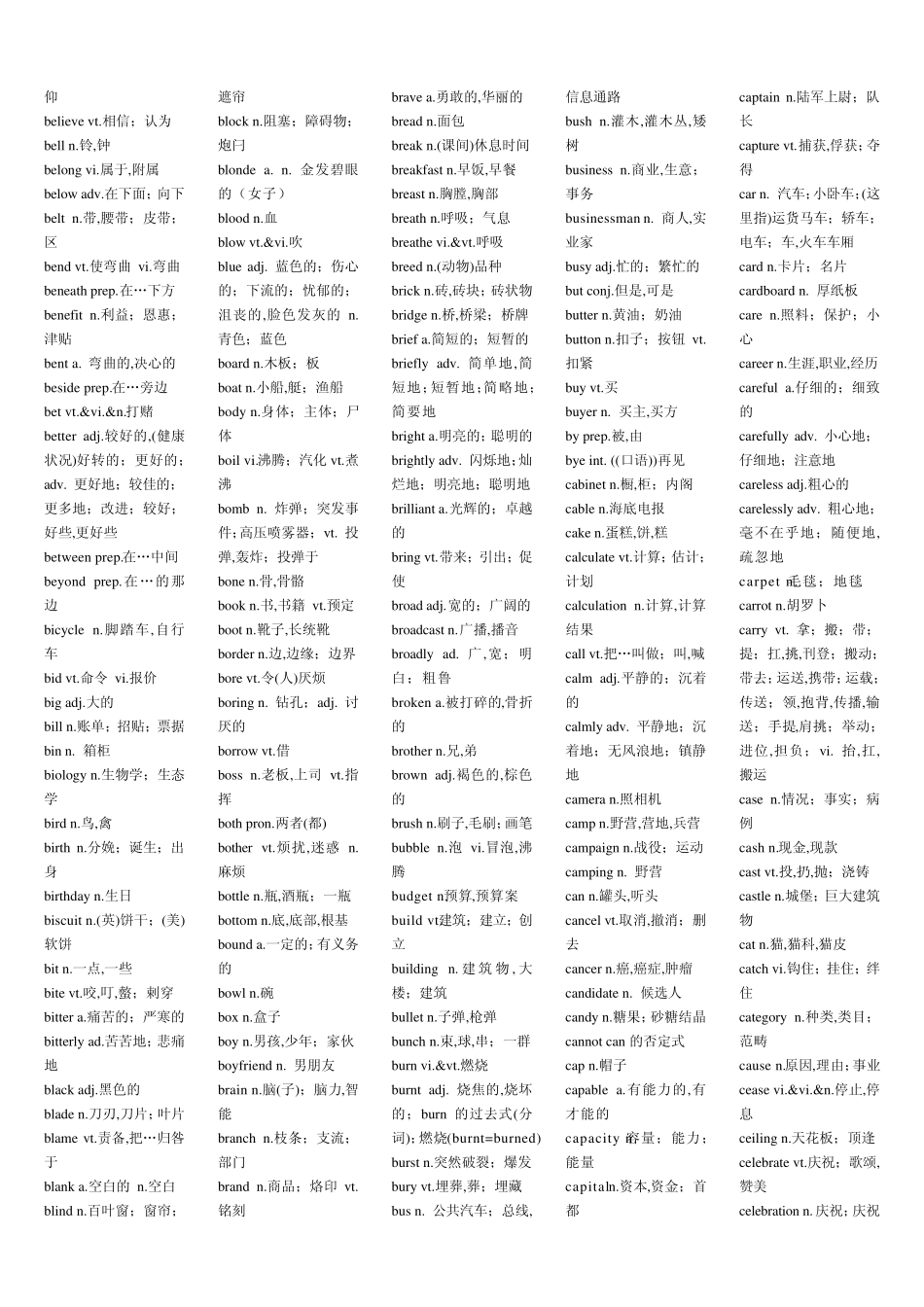 牛津3000词汇表_第3页