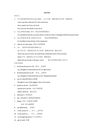 牛津英语七年级下知识点