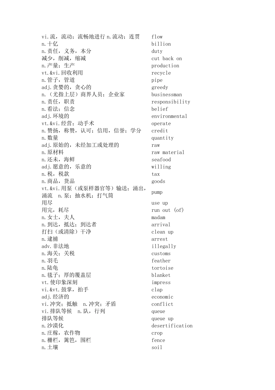 牛津高中英语模块五单词表DOC版_第3页