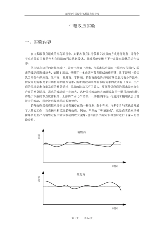 牛鞭效应实验指导书