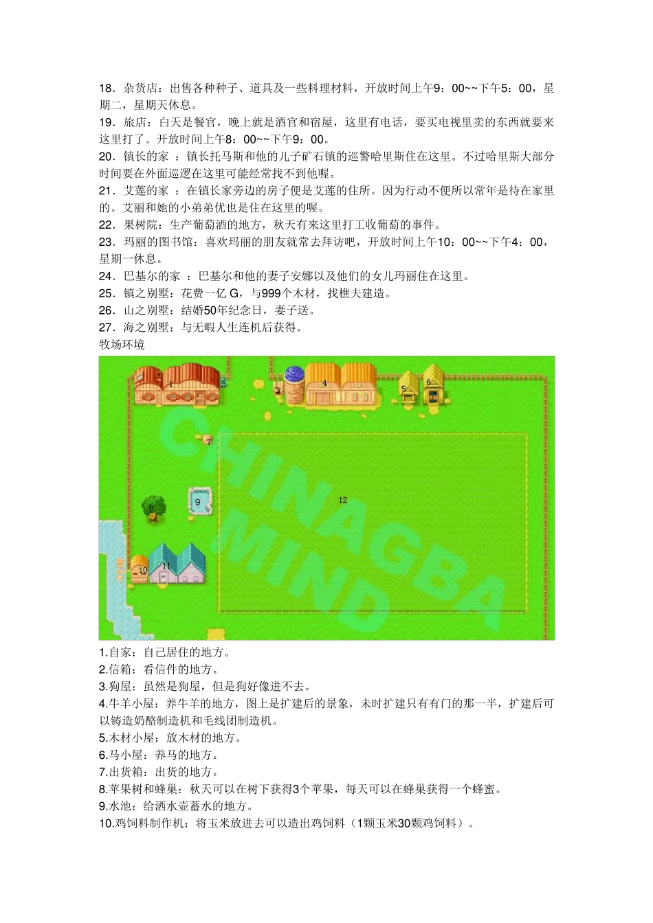 牧场物语矿石镇的伙伴男孩版总攻略_第3页