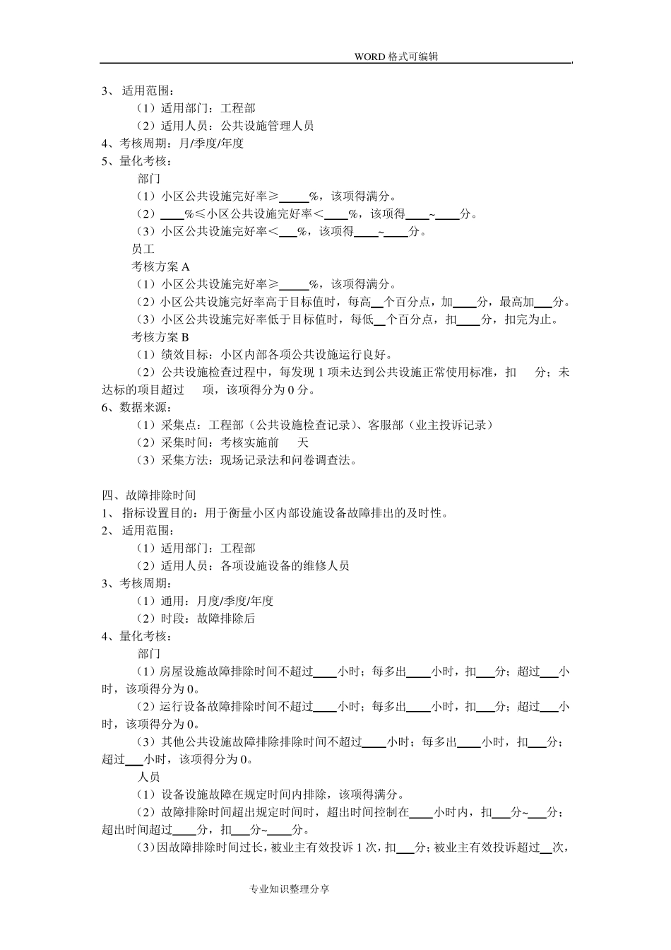 物业公司绩效考核指标_第2页