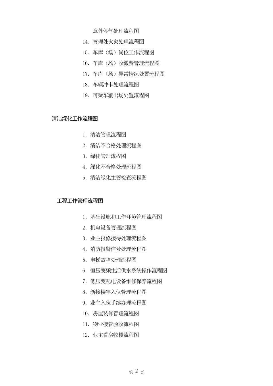 物业管理公司工作流程图_第2页