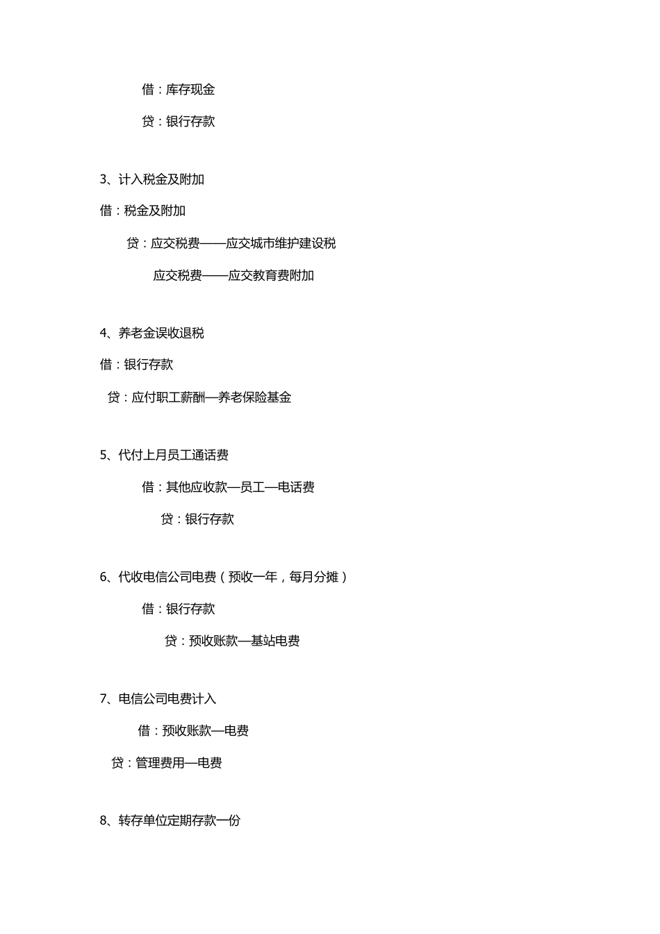 物业管理行业账务处理及会计分录大全_第2页