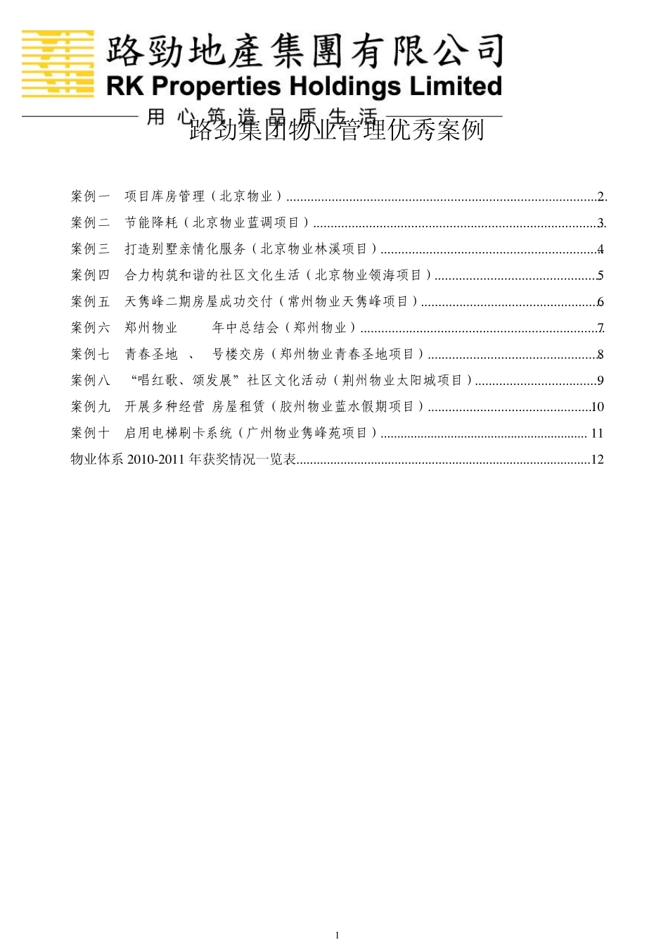 物业视角(第十期)优秀案例_第1页
