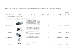 物业闭路监控系统报价