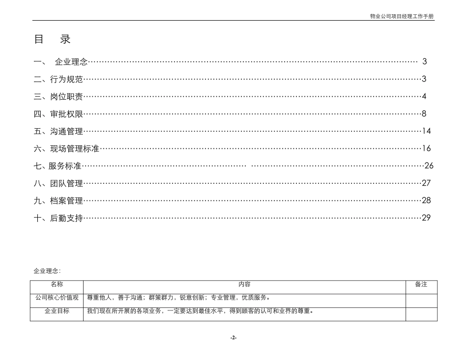 物业项目经理工作手册_第2页
