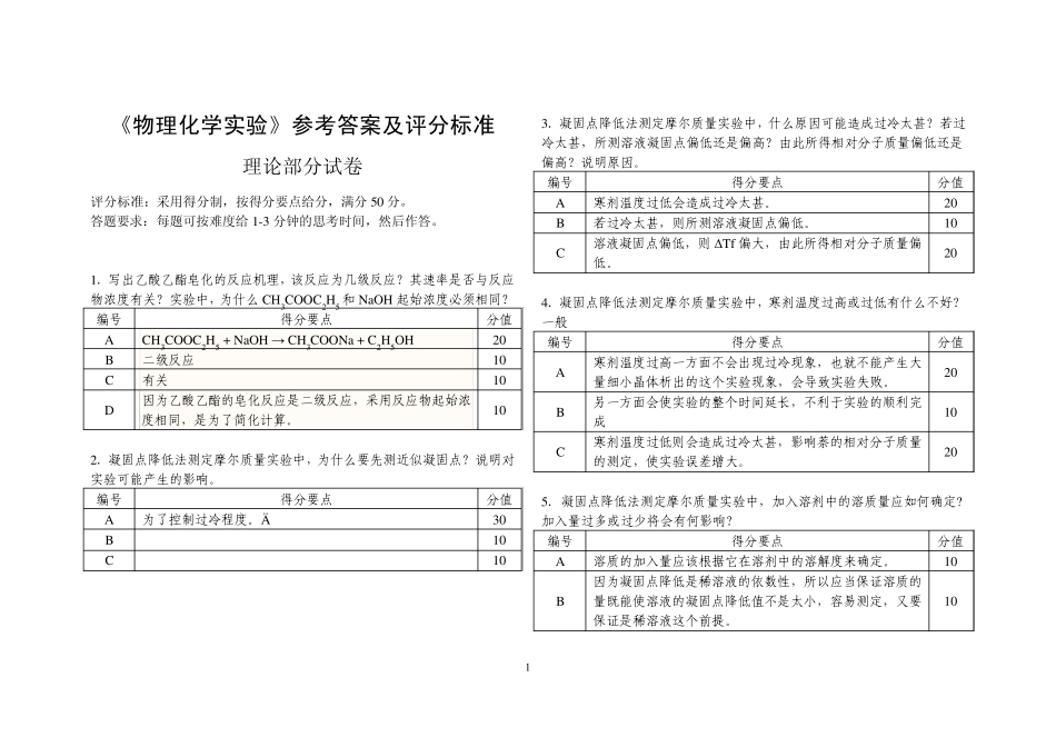 物化实验试卷答案_第1页