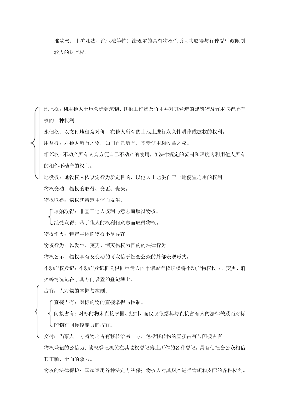 物权名词解释全_第2页