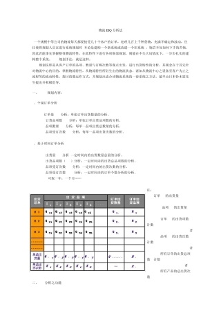 物流EIQ分析法