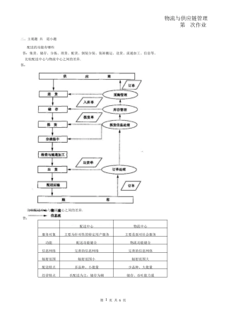 物流与供应链管理第3次作业