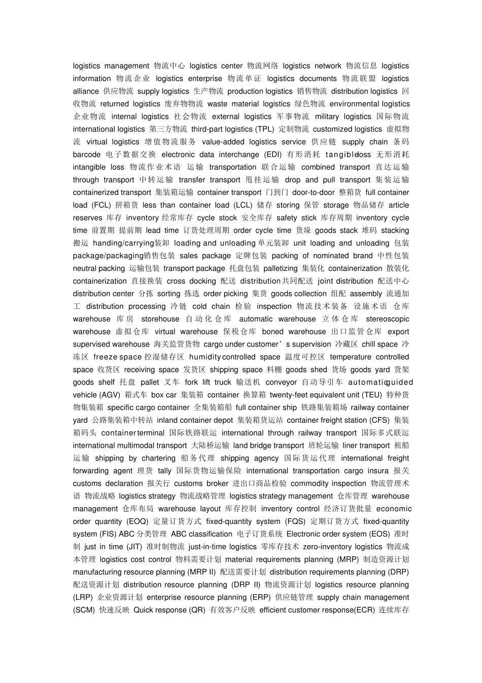 物流专业术语_第3页