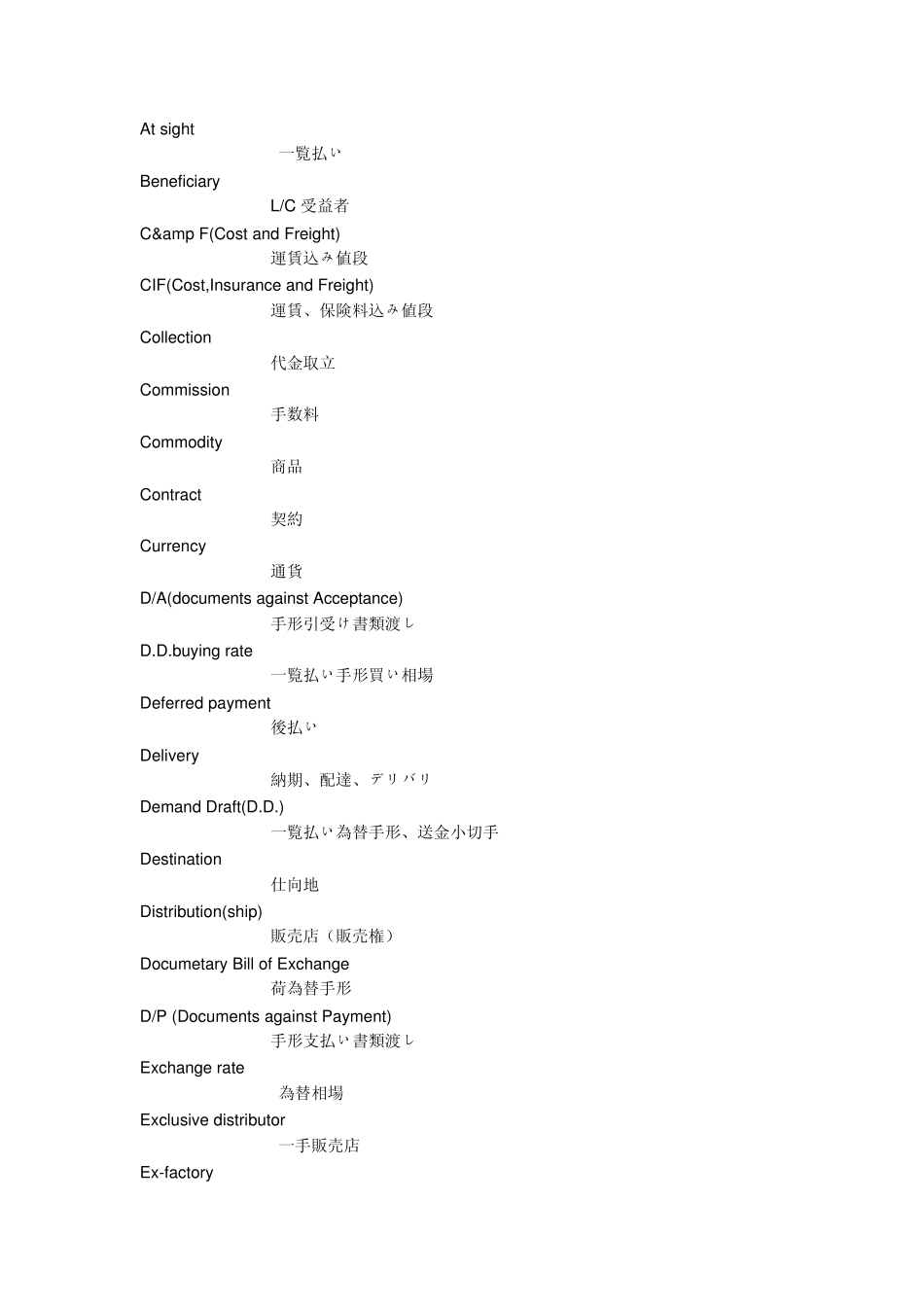 物流日语词汇1_第2页