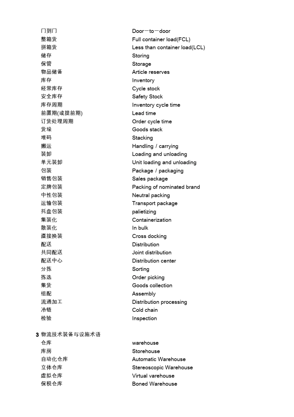 物流术语及其他中英文对照_第2页