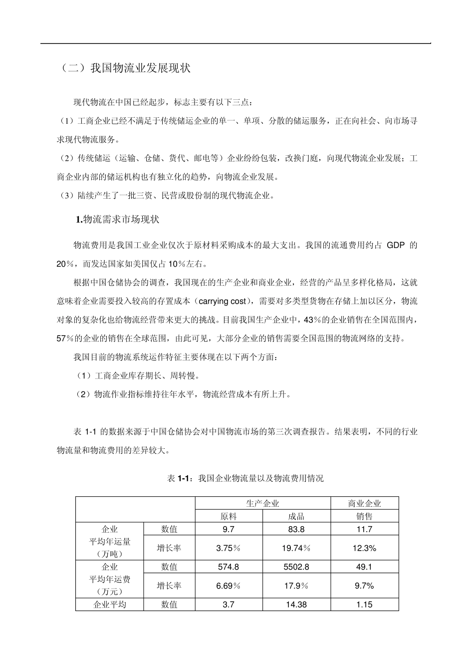 物流行业发展现状与市场需求情况分析_第2页