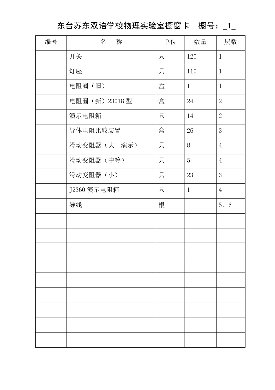 物理实验室台帐_第2页