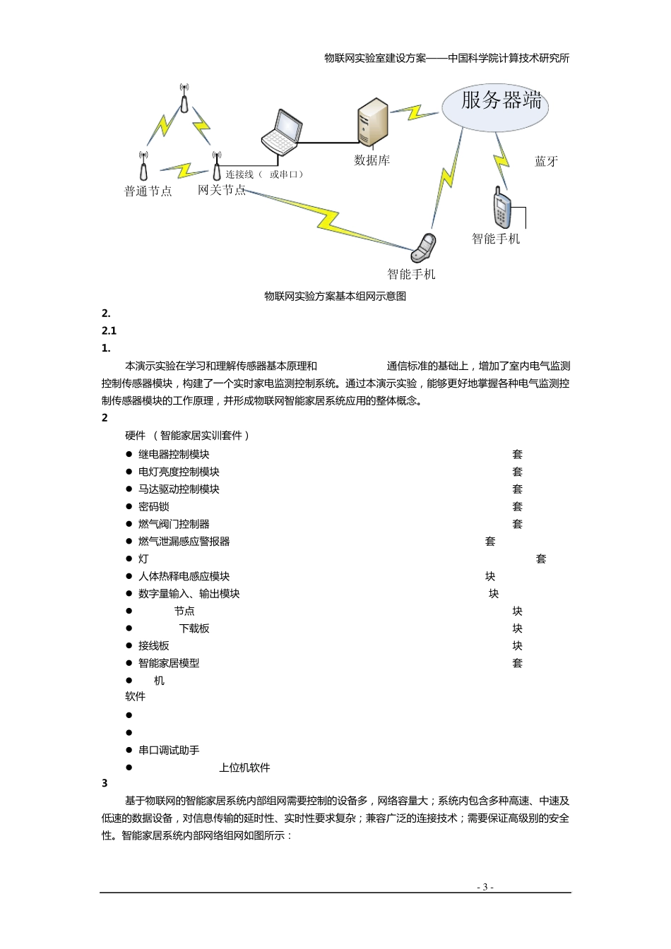 物联网智能家居实验室建设方案_第3页