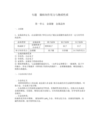 物质结构与性质教案