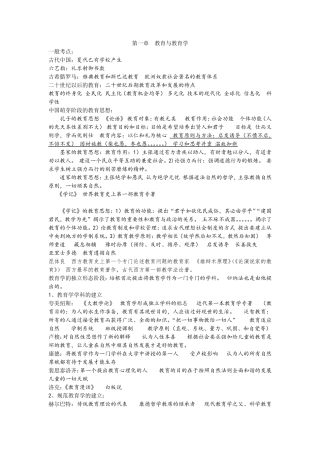 特岗教师知识点总结