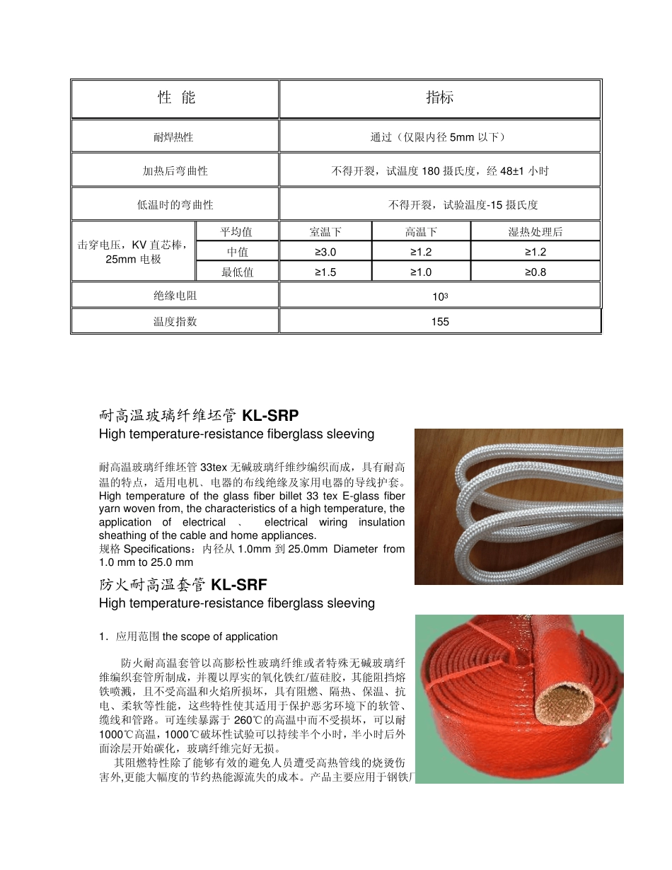 特殊玻璃纤维套管规格书_第3页